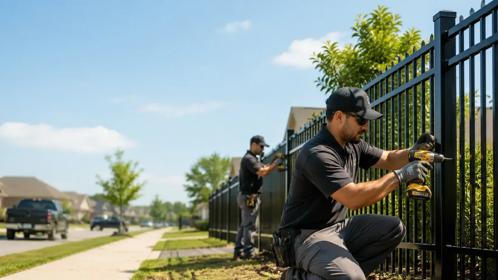 Metal Fence Installation in Leeds, MA